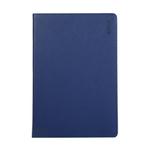 ENKAY 360 Degree Rotation Lichi Texture Leather Case with Holder for Samsung Galaxy Tab S6 10.5 T860 / T865(Dark Blue)
