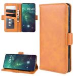Wallet Stand Leather Cell Phone Case for NOKIA 6.2，with Wallet & Holder & Card Slots(Yellow)