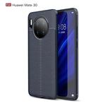 Litchi Texture TPU Shockproof Case for Huawei Mate 30(Navy Blue)