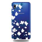 For Galaxy A10    3D Pattern Printing Extremely Transparent TPU Phone Case(Magnolia)