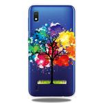 For Galaxy A10    3D Pattern Printing Extremely Transparent TPU Phone Case(Painting Tree)