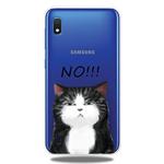 For Galaxy A10    3D Pattern Printing Extremely Transparent TPU Phone Case(NO Cat)