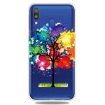 For Galaxy A40    3D Pattern Printing Extremely Transparent TPU Phone Case(Painting Tree)
