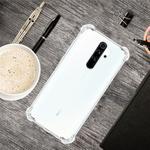 For Xiaomi Redmi Note 8 Pro Four-Corner Anti-Drop Ultra-Thin Transparent TPU Phone Case(Transparent)