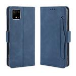 For Google Pixel 4 XL Wallet Style Skin Feel Calf Pattern Leather Case with Separate Card Slot(Blue)