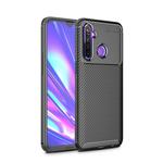 For OPPO Realme 5 Carbon Fiber Texture Shockproof TPU Case(Black)