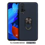 For Huawei Nova 5   360 Rotary Multifunctional Stent PC+TPU Case with Magnetic Invisible Holder(Navy Blue)