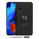 For Huawei Nova 5   360 Rotary Multifunctional Stent PC+TPU Case with Magnetic Invisible Holder(Black)