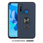 For Huawei Nova 5i     360 Rotary Multifunctional Stent PC+TPU Case with Magnetic Invisible Holder(Navy Blue)