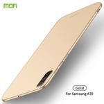 For Galaxy A70 MOFI Frosted PC Ultra-thin Hard Case(Gold)