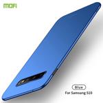 For Galaxy S10 MOFI Frosted PC Ultra-thin Hard Case(Blue)