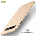 For Galaxy S10 5G MOFI Frosted PC Ultra-thin Hard Case(Gold)