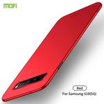 For Galaxy S10 5G MOFI Frosted PC Ultra-thin Hard Case(Red)