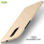 For Oneplus7 Pro MOFI Frosted PC Ultra-thin Hard Case(Gold)