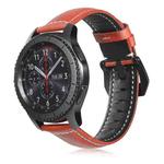 For Samsung Galaxy Watch Active 2 22mm Tree Leather Sports Watch Band(Red)