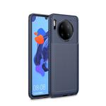 For Huawei Mate30 Beetle Series Carbon Fiber Texture Shockproof TPU Case(Blue)