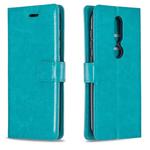For Nokia 4.2 Crazy Horse Texture Horizontal Flip Leather Case with Holder & Card Slots & Wallet & Photo Frame(Blue)