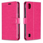 For ZTE Blade A5 2019 Crazy Horse Texture Horizontal Flip Leather Case with Holder & Card Slots & Wallet & Photo Frame(rose)