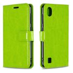 For ZTE Blade A5 2019 Crazy Horse Texture Horizontal Flip Leather Case with Holder & Card Slots & Wallet & Photo Frame(green)