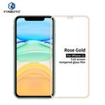 For iPhone 11 PINWUYO 9H 2.5D Full Screen Tempered Glass Film(Rose gold)