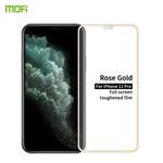 For iPhone 11 Pro MOFI 9H 2.5D Full Screen Tempered Glass Film(Rose gold)