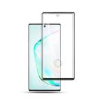 For Galaxy Note 10+ mocolo 0.33mm 9H 3D Curved Full Screen Tempered Glass Film, Support fingerprint unlock(Black)