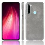 For Xiaomi Redmi Note 8 Shockproof Litchi Texture PC + PU Case(Gray)