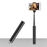Mini Wireless Bluetooth Phone Selfie Stick Aluminum Handheld Selfie Stick Travel Artifact(Black)