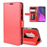 For Motorola One Zoom R64 Texture Single Fold Horizontal Flip Leather Case with Holder & Card Slots & Wallet(Red)