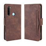 For Xiaomi Redmi Note 8 Wallet Style Skin Feel Calf Pattern Leather Case ，with Separate Card Slot(Brown)