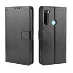 For Xiaomi Redmi Note 8 Retro Crazy Horse Texture Horizontal Flip Leather Case , with Holder & Card Slots & Photo Frame(Black)