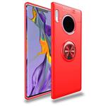 For Huawei Mate 30 Pro Metal Ring Holder 360 Degree Rotating TPU Case(Red+Red)
