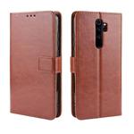 For Xiaomi Redmi Note 8 Pro Retro Crazy Horse Texture Horizontal Flip Leather Case with Holder & Card Slots & Photo Frame(Brown)