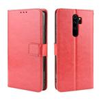 For Xiaomi Redmi Note 8 Pro Retro Crazy Horse Texture Horizontal Flip Leather Case with Holder & Card Slots & Photo Frame(Red)