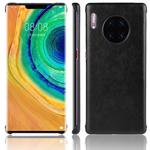 For Huawei Mate 30 Pro Shockproof Litchi Texture PC + PU Case(Black)