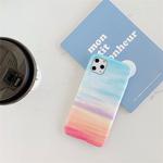 For iPhone 11 Pro TPU Smooth Marbled IMD Mobile Phone Case(Rainbow F16)