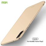 For Huawei Honor Play 3 MOFI Frosted PC Ultra-thin Hard Case(Gold)