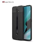 For OPPO Reno2 Z Litchi Texture TPU Shockproof Case(Black)