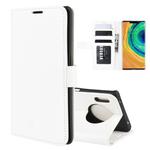 For Huawei Mate 30 Pro R64 Texture Single Fold Horizontal Flip Leather Case with Holder & Card Slots & Wallet(White)