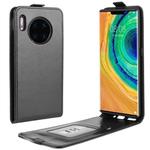 For Huawei Mate 30 Pro Crazy Horse Vertical Flip Leather Protective Case(Black)