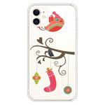 For iPhone 11 Trendy Cute Christmas Patterned Case Clear TPU Cover Phone Cases(Gift Bird)