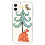 For iPhone 11 Trendy Cute Christmas Patterned Case Clear TPU Cover Phone Cases(Big Christmas Tree)