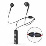BT313 Magnetic Earbuds Sport Wireless Headphone Handsfree bluetooth HD Stereo Bass Headsets with Mic(Black)