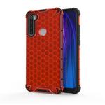 For OPPO Realme 5 Shockproof Honeycomb PC + TPU Case(Red)