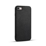 For iPhone SE 2022 / SE 2020 / 8 / 7  Litchi  PU Leather Anti-falling TPU Protective Case(Black)