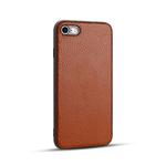 For iPhone SE 2022 / SE 2020 / 8 / 7  Litchi  PU Leather Anti-falling TPU Protective Case(Brown)