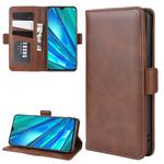 For OPPO Realme 5 Pro / Realme Q Dual-side Magnetic Buckle Horizontal Flip Leather Case with Holder & Card Slots & Wallet & Photo Frame(Brown)