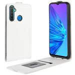 For OPPO Realme 5 Crazy Horse Vertical Flip Leather Protective Case(White)