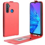 For OPPO Realme 5 Crazy Horse Vertical Flip Leather Protective Case(Red)