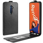 For OPPO RENO2  Crazy Horse Vertical Flip Leather Protective Case(Black)